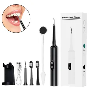 Electric Tooth Cleaner Waterproof Rechargeable Toothbrush, Sonic Vibration Dental Scaler, Plaque Calculus Tartar Remover, Teeth Cleaning Tools, Home Teeth Cleaner, Rechargeable Electronic Toothbrushes