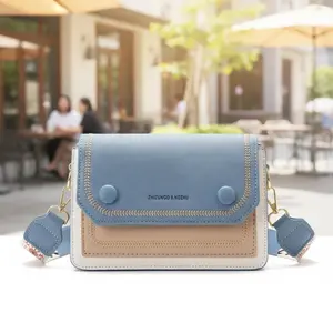 Magnetic Quick Access Macaron Tri-Color Canvas Crossbody Bag, Convertible Backpack with Detachable Straps for Commute & Casual, Lightweight Multi-Layer Student Backpack, Durable All-Season Aesthetic Urban Accessory