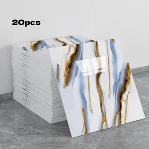 Self-adhesive waterproof imitation ceramic tile wall stickers for aluminum-plastic board renovation and decoration to hide the ugly marble kitchen wall stickers for bathrooms Tile Wall Decals