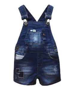 12M-4T Toddler Boy Girl Summer Denim Shortalls, Adjustable Strap Cotton Jean Overalls Shorts for Baby Casual Daily Outfit