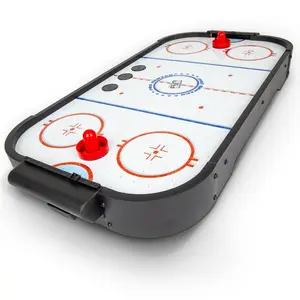 GoSports 30 Inch Table Top Air Hockey Game for Kids - Oak or Black - Portable, Battery Operated Game Table