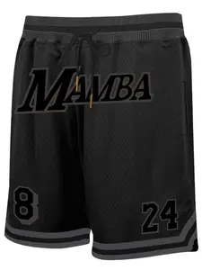 Men's Embroidery Basketball Shorts, Jersey Shorts, Breathable Comfortable Shorts for Men, Casual Men's Bottoms for Basketball Running, Workout Clothes