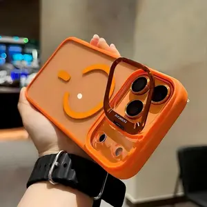 For iPhone 17 Pro Max 16 15 14 13 12 11 Case, Magnetic Mobile Phone Case with Camera Ring Holder, Compatible with MagSafe, Military-Grade Protection, Non-Yellowing Clear Case for Apple 17 Air