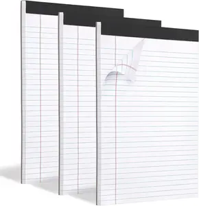 3 Pack Legal Pads Refills Note Pads Writing Pads 8.5 x 11 Inches Memo Pads Lined Writing Note Pads Letter Size Legal Pad Wide Ruled Lined Pads Legal Rule for School Office 30 Sheet per Pads