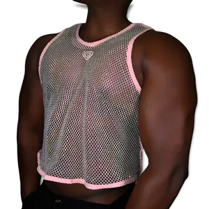 Rose Quartz MCE rhinestone crop top