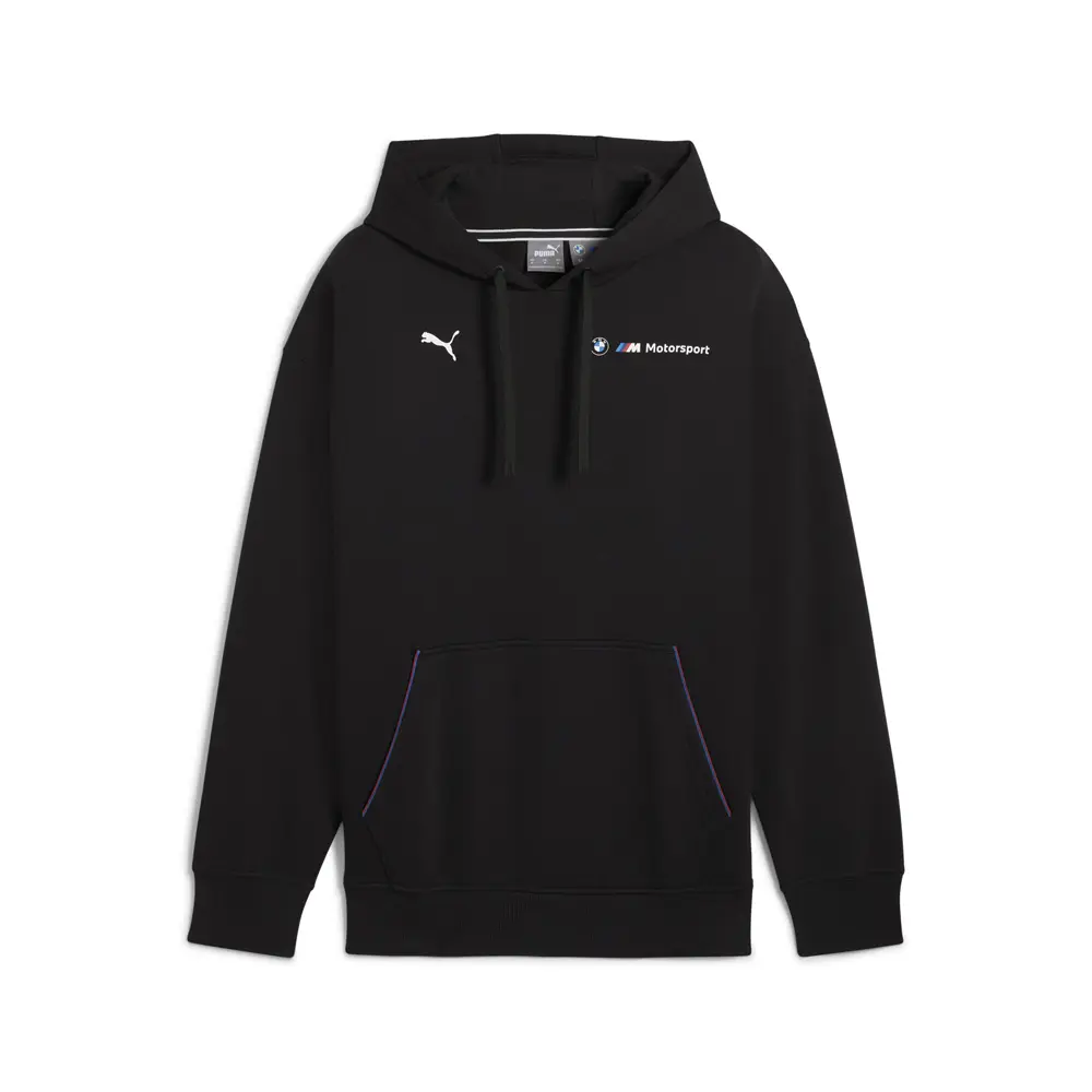 PUMA Mens Bmw M Motorsport Essentials Fleece Hoodie Casual Outerwear Casual - Black