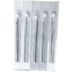 16G 100 Pieces Piercing Needles for Body Ear Navel Nose Lip Nipple Tattoo Supplies