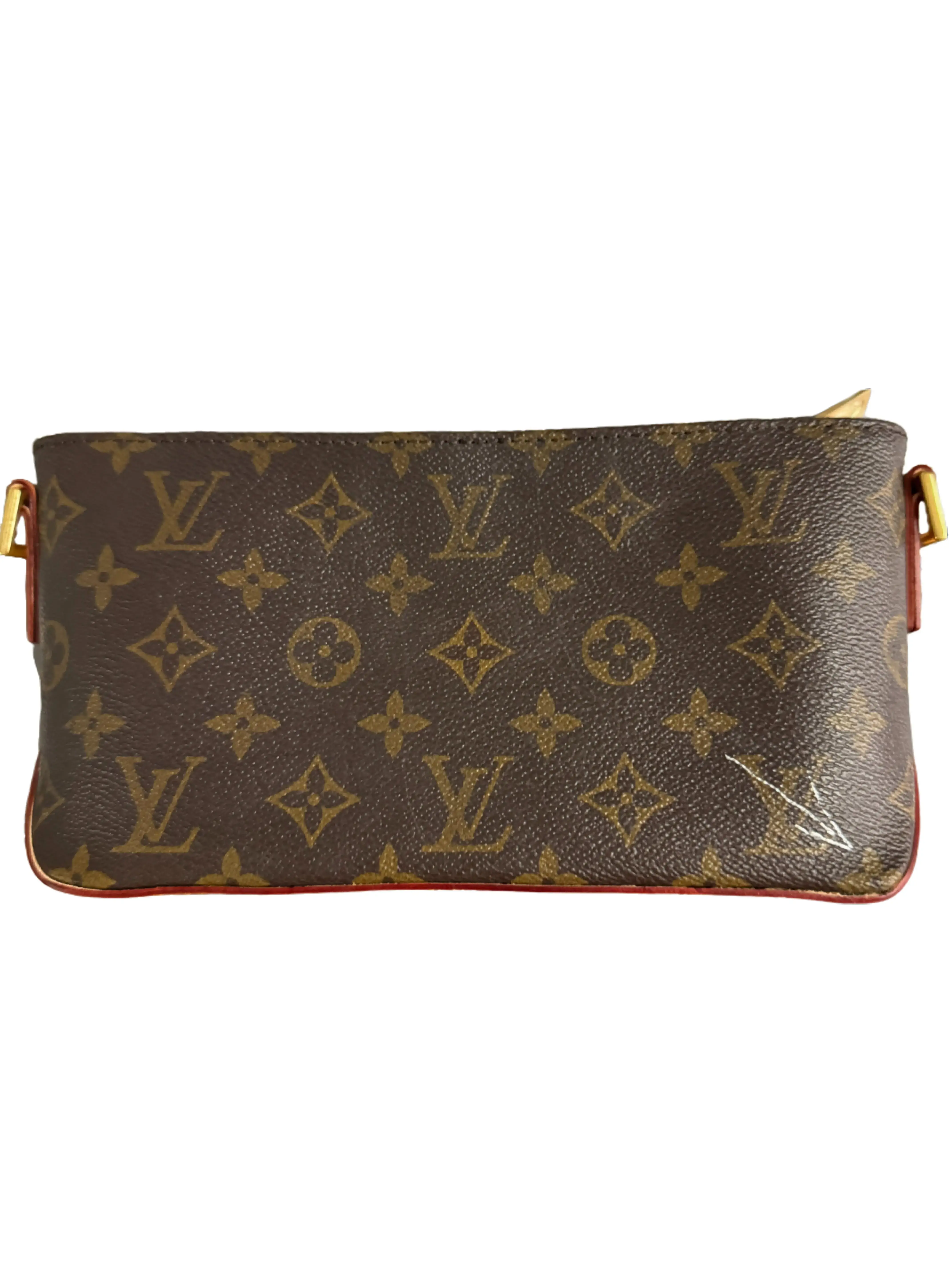 Pre-owned Louis Vuitton Vintage Monogram Trotteur Shoulder Bag Authentic LV Discontinued Small Crossbody Pochette Preowned Designer Underarm Purse Repaired