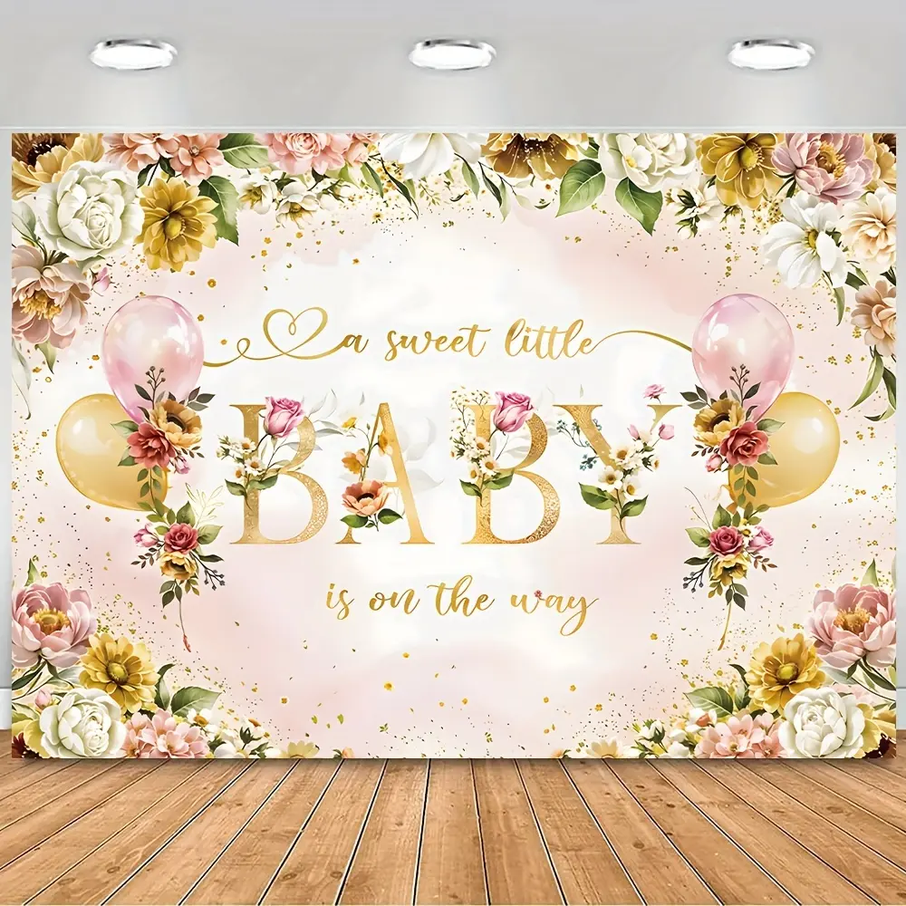 Durable Vinyl Backdrop with Soft Champagne Print for Glam Look, 39.3x59 inch / 100cmx150cm Multi-Size - Baby Shower Party Decor, Ideal for Photography Wall Art