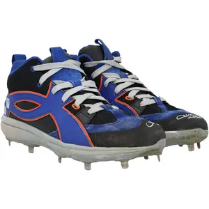 Juan Soto New York Mets Autographed Game-Used Black and Blue Under Armour Cleats vs. Philadelphia Phillies on August 25, 2025 - Worn Innings 1-2 - Fanatics Authentic Certified