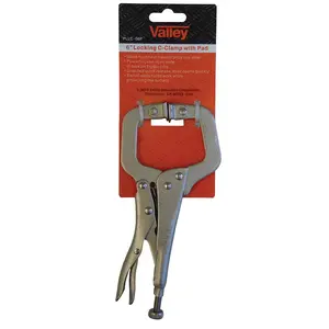 WorldWide Sales Online 6" Locking C-Clamp with Swivel Pads – import_2021_10_29_212114, Pliers