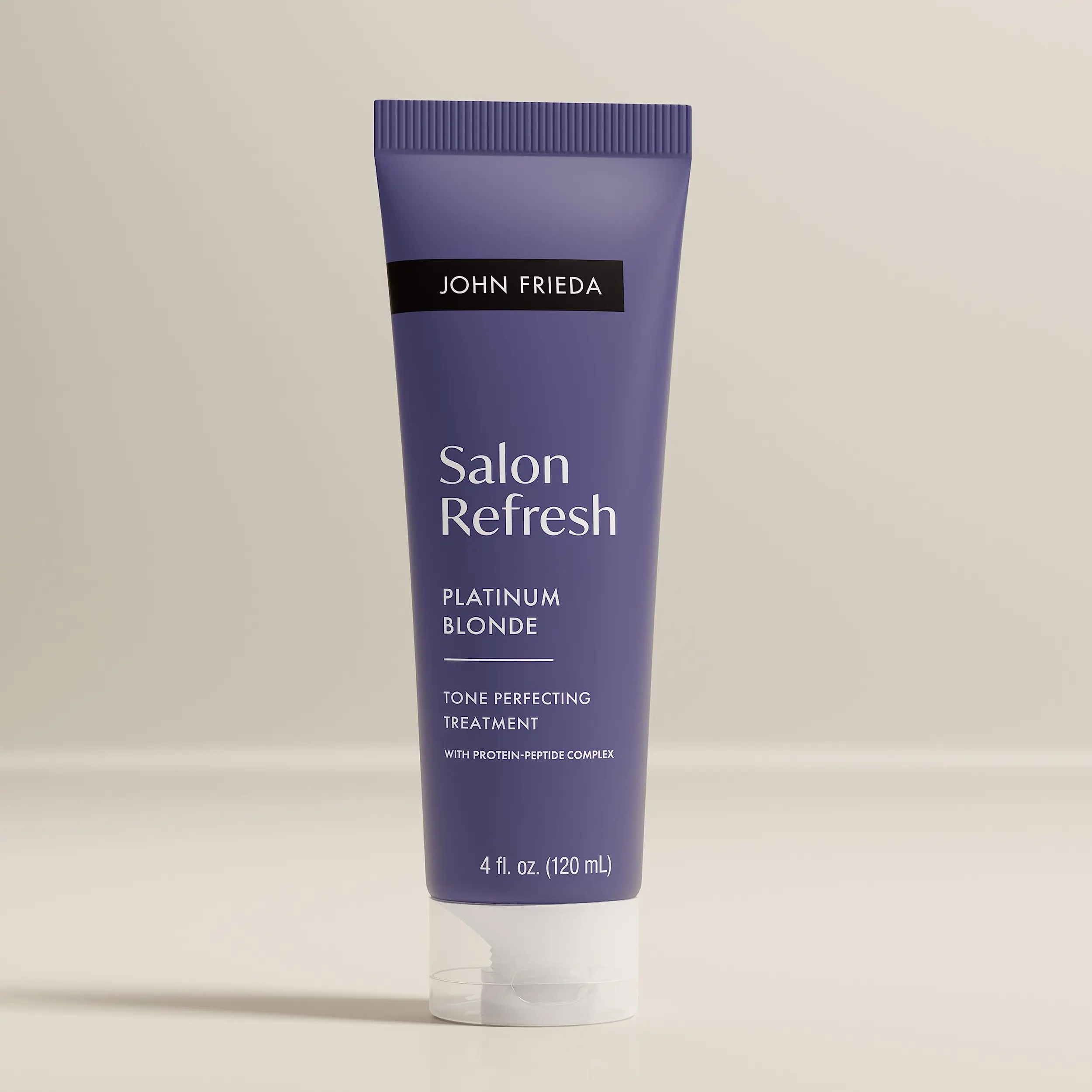John Frieda Salon Blonde Platinum Tone Perfecting Treatment with Protein-Peptide Complex, Hair Toner, Toner for Blonde Hair 4 fl oz John Frieda Salon Blonde Platinum Tone Perfecting Treatment with Protein-Peptide Complex, Hair Toner, Toner for Blonde Hair 4 fl oz