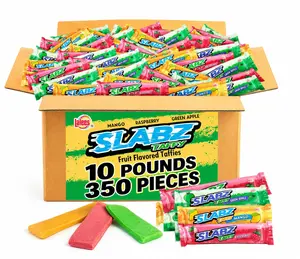 Taffy Slabz - 10 Pounds, Approx. 350 Pcs - Assorted Fruit Flavors