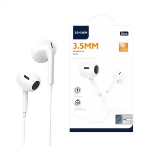 【Sendem】 Enjoy Series Fourth Generation Wired Ear Headphones, High-Quality Audio Experience, Call Support, Volume Control Buttons