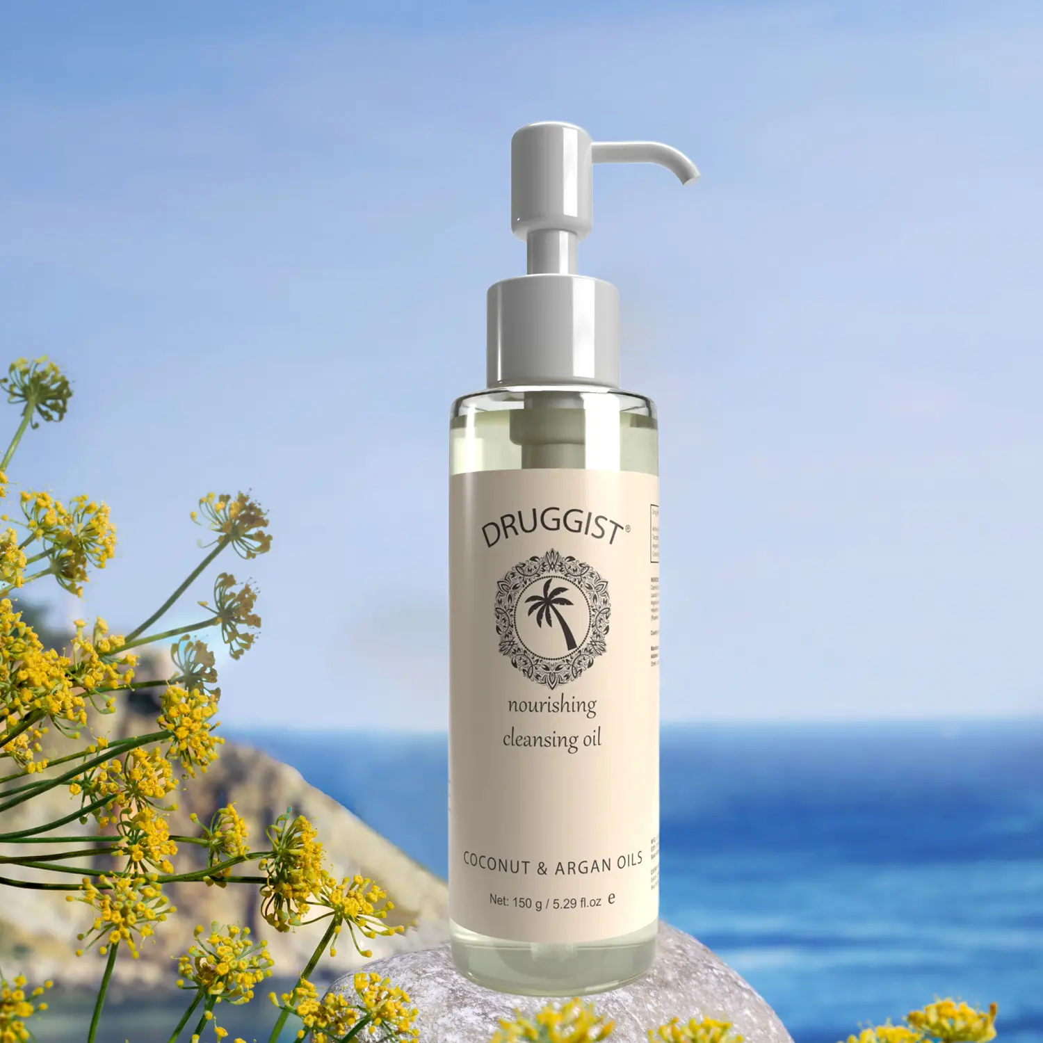 Coconut Oil-Based Facial Cleansing Makeup Remover - Daily Pore-Purifying, Hydrate & Remove Formula for All Skin Types