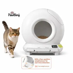 Smart Self Cleaning Cat Litter Box, APP Controlled Automatic Litter Box with Safety Sensors, 78L Large Capacity, Odor Control for Multiple Cats