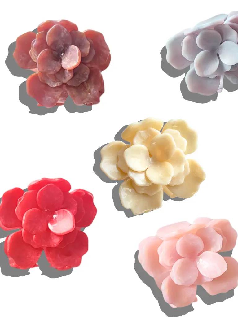 Handmade Origami Gardenia Flower Claw Hair Clip