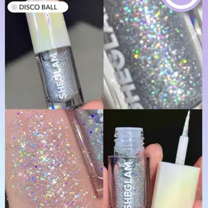 SHEGLAM Party Glitter Liner Liquid Eyeshadow Gel Blue Highly Pigmented Long Wear Liquid Liner - Cosmetic, Makeup