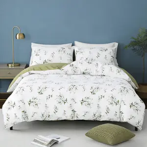 3pcs Floral Print Soft Bedding Set,Includes 1 Duvet Cover Without Filler & 2 Pillowcases(No Filling),Breathable Comfort for All Seasons,Perfect Gift Choice