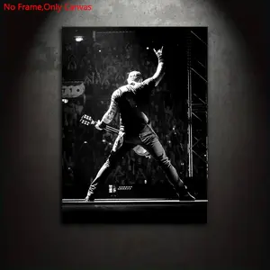Frameless Canvas Painting Print Poster, Classic Realistic Art, Band Vocalist James Hetfield, Modern Home Decor. perfect gift ideal for music culture enthusiasts, ideal gift for bedroom, living room, dormitory corridor, kitchen, mural, wall decoration