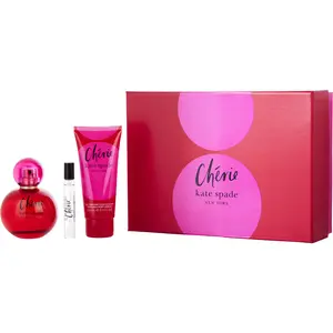 Kate Spade Cherie Set-Eau De Parfum Spray 3.3 Oz & Body Lotion 3.3 Oz & Eau De Parfum Spray 0.25 Oz Mini For Women