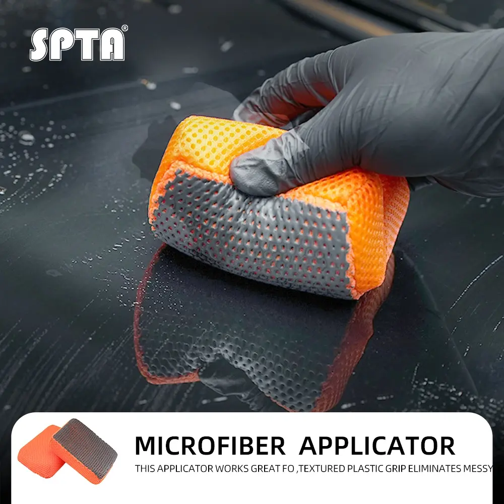 SPTA Ultra Clay Scubber Clay Bar Scrubber, Detailing Clay for Deep Clean Glass ,Fast and Effective Removal of Paint Contaminants ,Light Overspray and More;Double Sided Design for Scrubbing and Clay Work