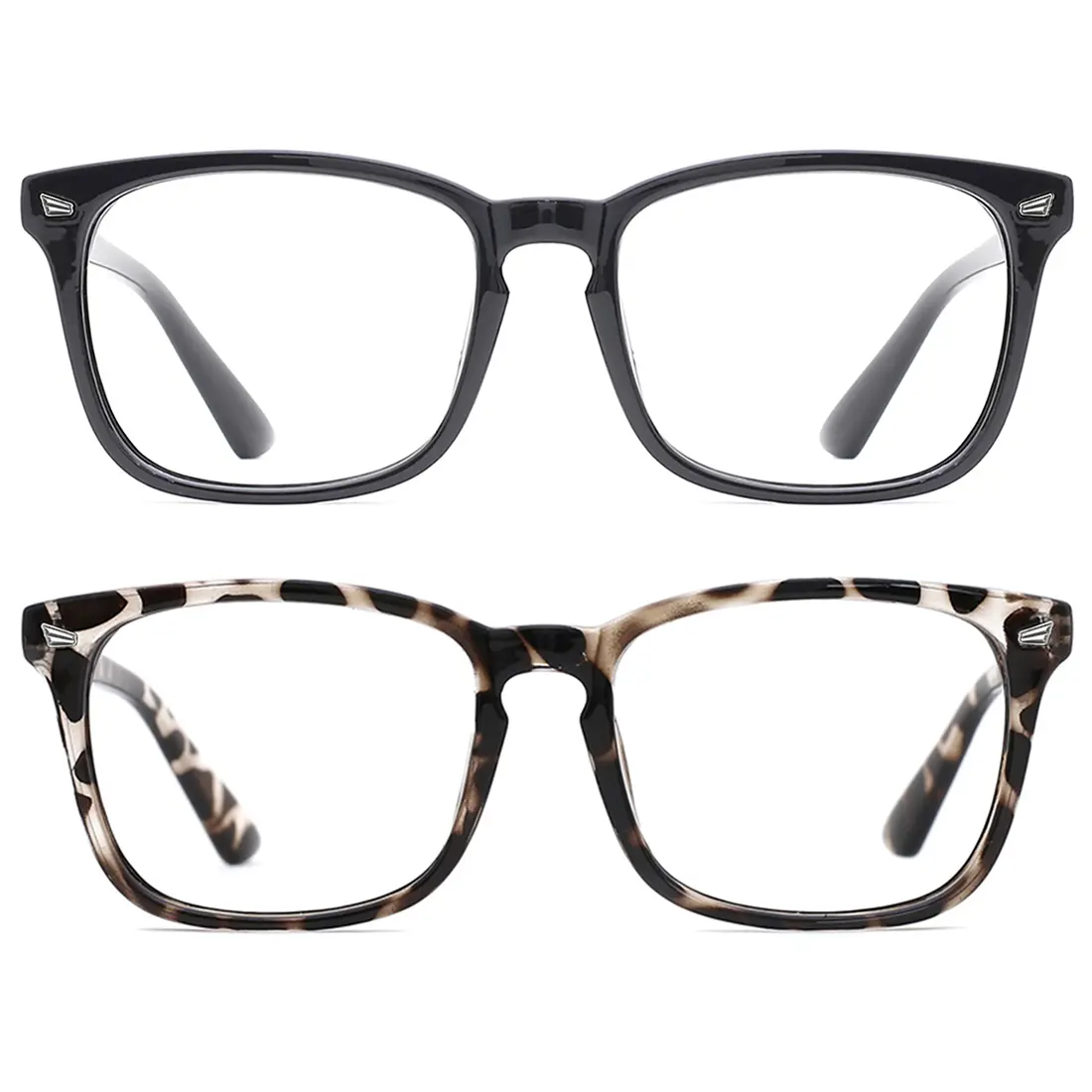 Blue Light Blocking Glasses for Men Women Rectangular Frame Anti Eyestrain & UV Glare Trendy Blue Light Blocking Glasses for Men Women Rectangular Frame Anti Eyestrain & UV Glare Trendy