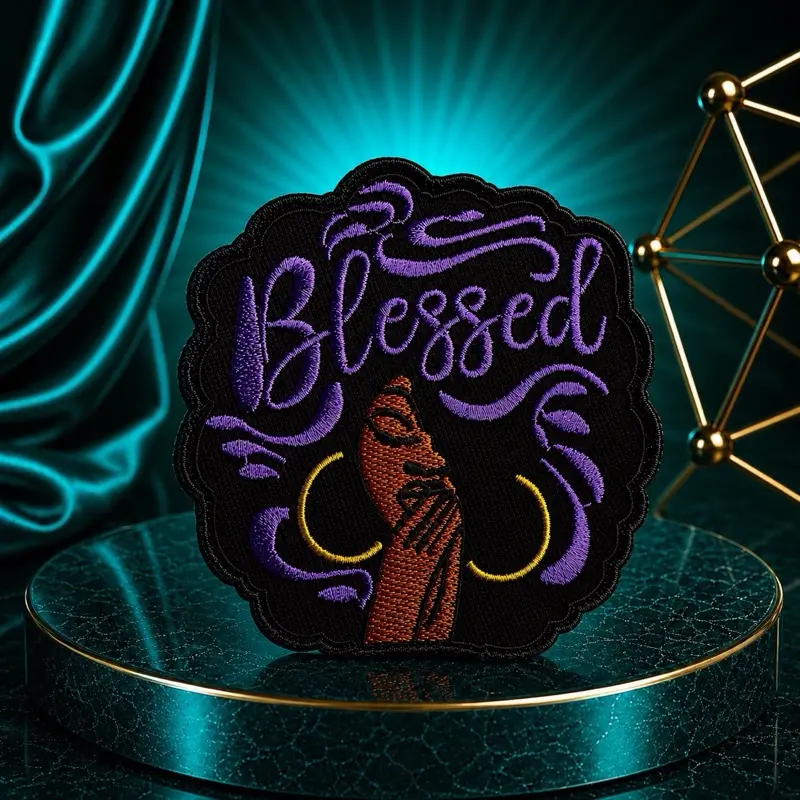 Blessed Woman Iron-On Patch, Embroidery Trim & Embellishment for Women's Tops, Sweatshirts, Pullovers