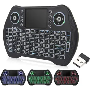 Backlit Mini Keyboard,2.4GHz  Mini Keyboard with Touchpad  Handheld Remote Control for PC, Raspberry Pi 2, Pad,  TV, Android TV Box