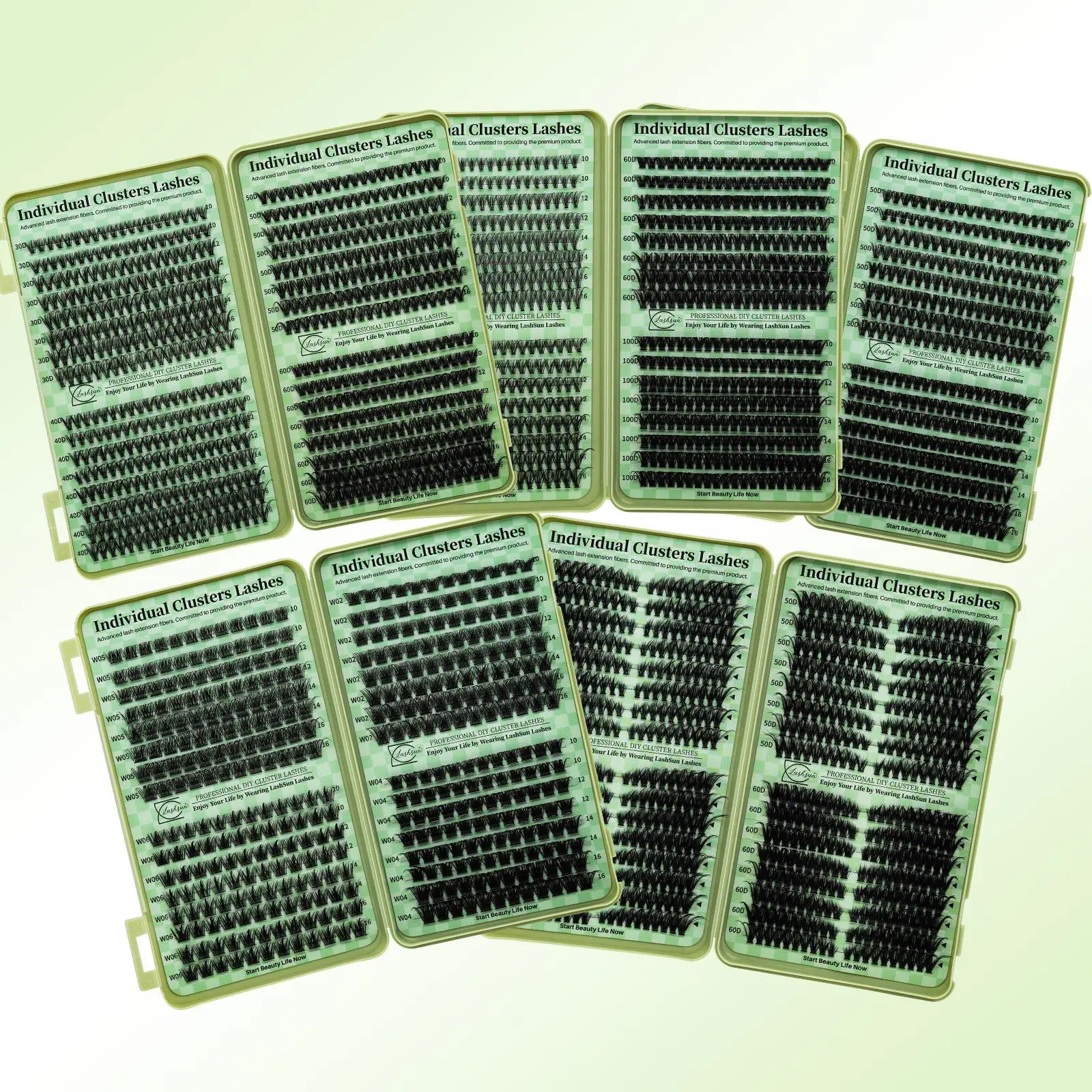 Individual Cluster Lashes, 1 Box Natural Look Eyelash Extensions, Self Grafting Curl Eyelashes, Eye Makeup Enhancement False Eyelashes for Women & Gir