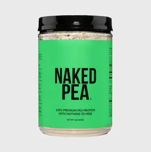 Naked Pea 100% Premium Pea Protein Powder 1LB - US Grown, Additive-Free, Vegan - 18g Protein, 2g Carbs - Only 1 Ingredient