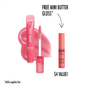Jelly Job Full-Bodied Shine Gloss, Jelly-Smooth Shine, Precision Applicator, NYX Professional Makeup