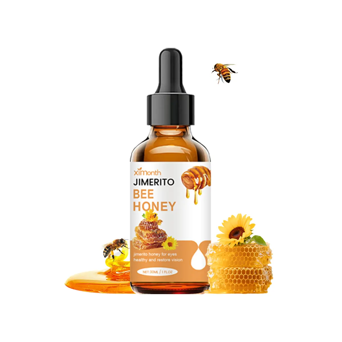 Summervibes Ximonth Jimerito Honey For Eyes, Refreshing, Moisturizing And Soothing Eye Drops For Dry And Astringent Eyes