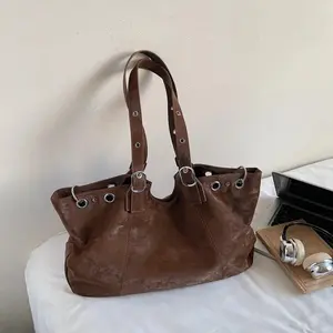 Vintage Big Bags for Women Handbags Top-handle Handbag Fashion Satchel Dumpling Pack Tote Shoulder Bag Hobos Large Purse Bolsa
