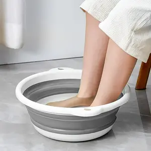 Portable Square Foldable Foot Bath Tub, Collapsible Foot Bath, Compact Travel Foot Spa Basin, Foot Soaker, Easy-To-Carry Design for Home & Outdoor Use, Home Goods, Lightweight
