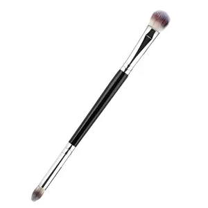 Professional Blending Eyeshadow Brush for Concealer and Eyebrows - Soft Hairs Makeup Tool (Black-EB02)