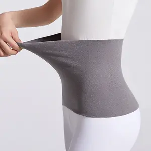 German Velvet Waist Support Belt Warm Spring Autumn Winter Breathable Men Women Thin Knitted Waist Slim Elastic Belly Protector