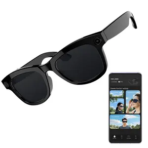 Camera Glasses Video Recording Eyewear 1080P Outdoor Indoor Wearable Smart Glasses Dual Core Chip Noise Reduction Wireless Music Call Voice Assistant Glasses
