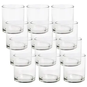 Bulk Clear Cylinder Glass Vases - 12 Pc.