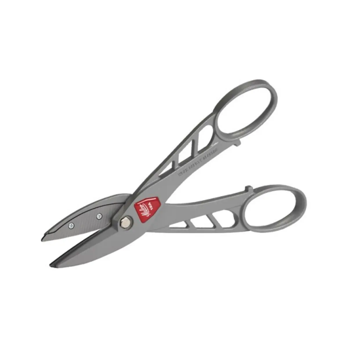 Malco M12 N-M12 Classic Andy Snips Heavy-Duty Metal Shears Tool - 12 in. Blade, Larger Handle Loops, Easy Blade Replacement, 3" Cutting Length, Enhanced Maneuverability, for Aluminum, Vinyl Sheet Cutting, Sailing Heavy-Duty Scissors, Heavy Duty Scissor