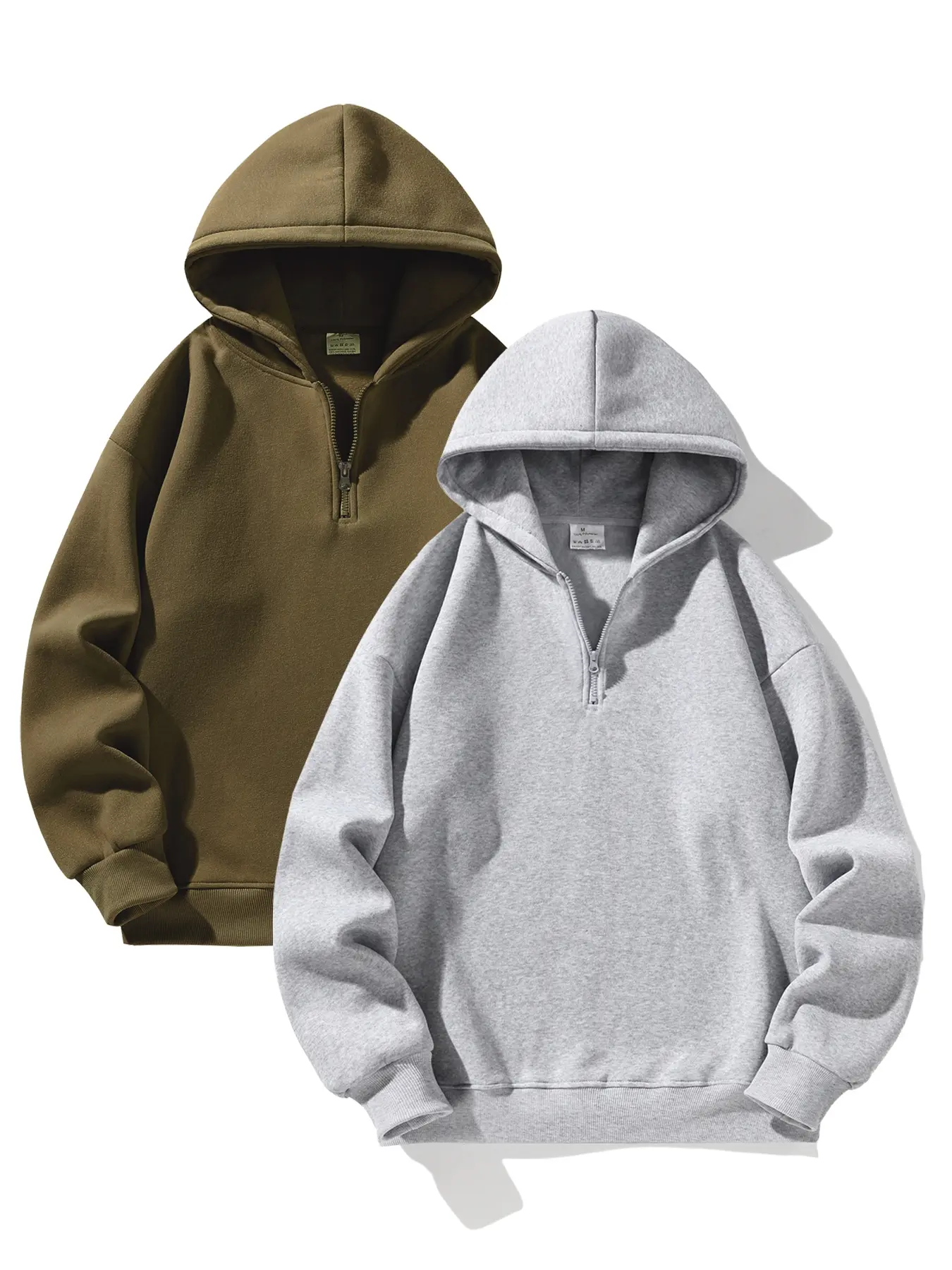 Light Grey + Olive Brown