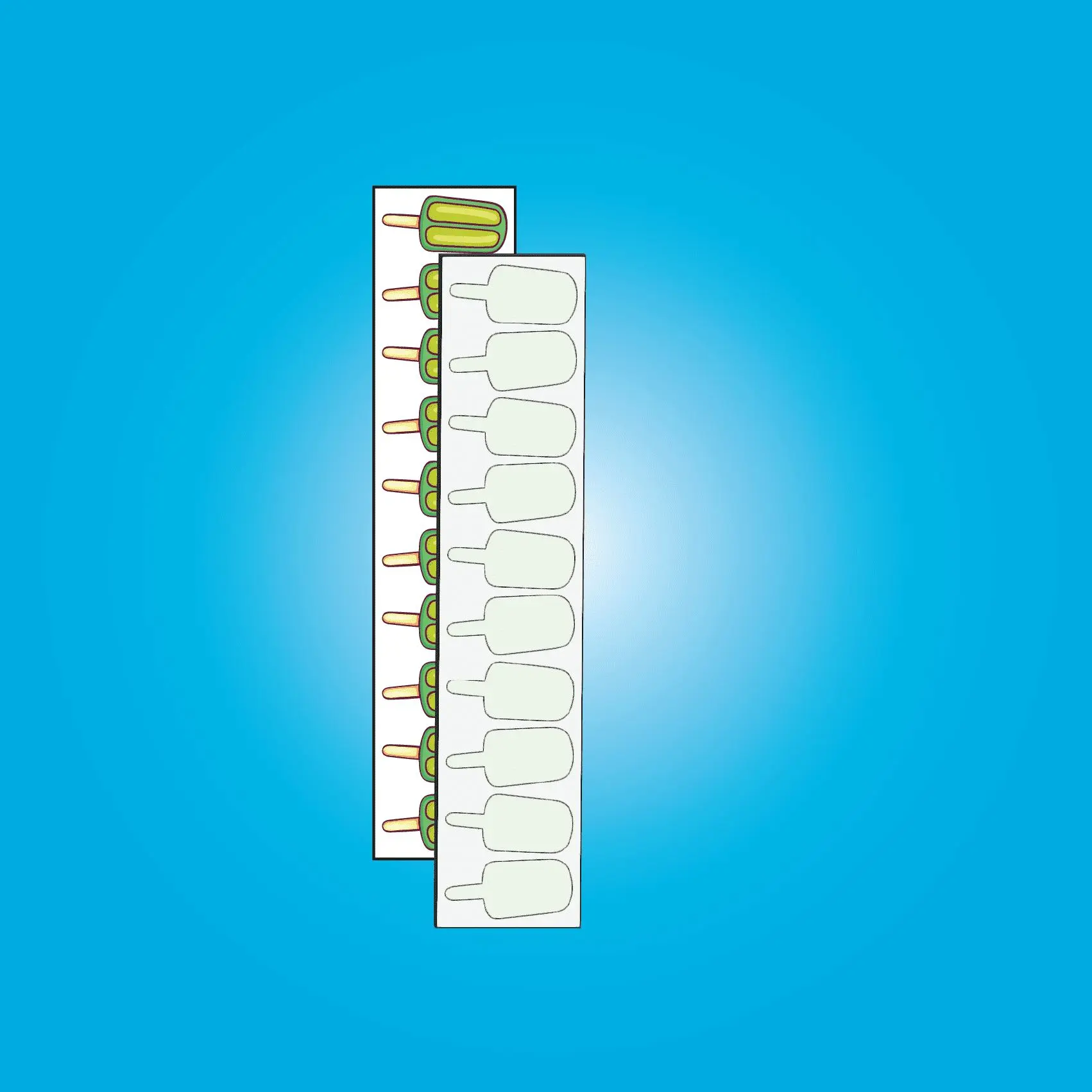 [10 - Pack] Popsicle - Sublimation Earring Blanks - Studs