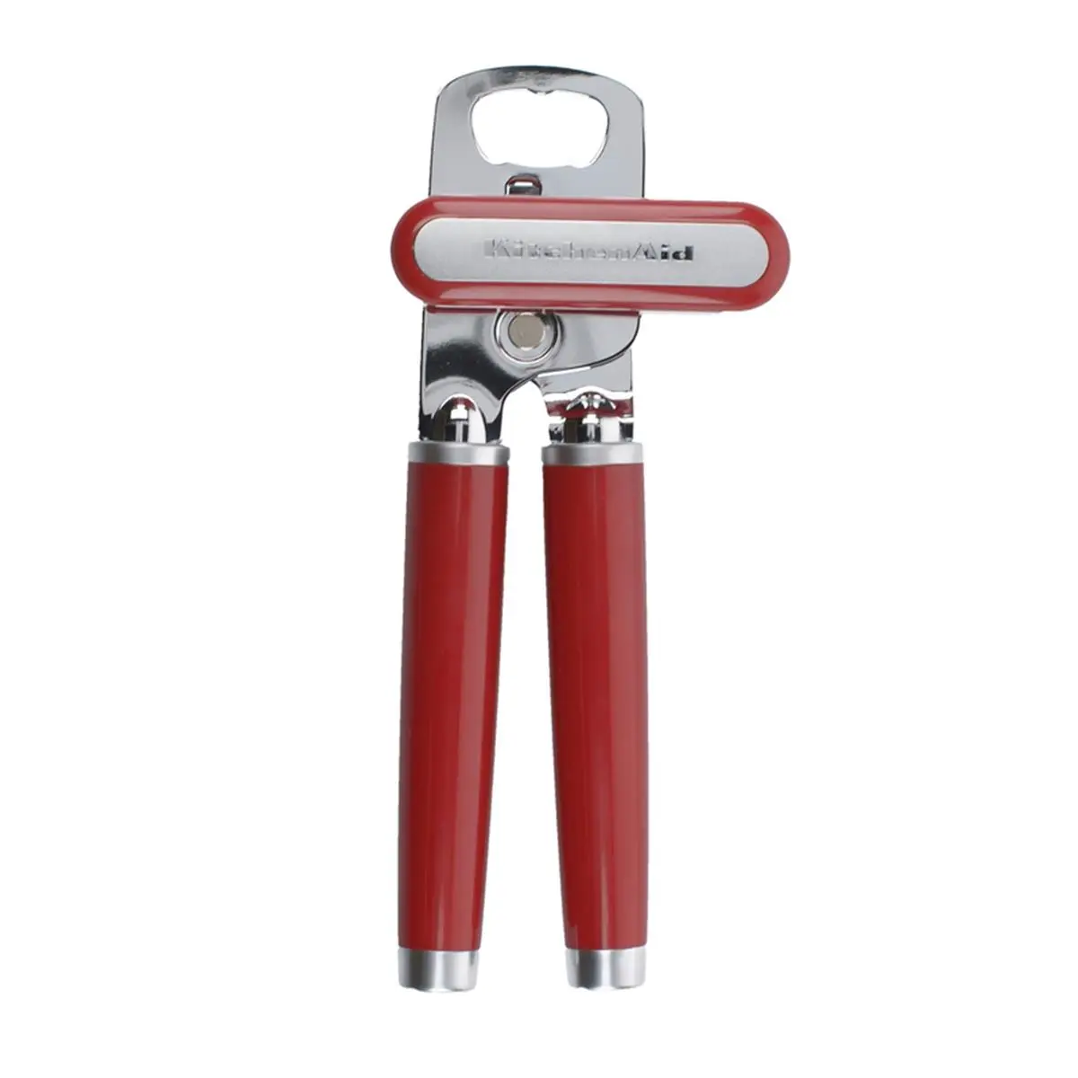 KitchenAid Hand-Powered Can Opener - Gloss Red, ABS & Stainless Steel Kitchen Utensil, Kitchen Gadgets, Beer Bottle Opener, Can Lid Lifter, Can Openers