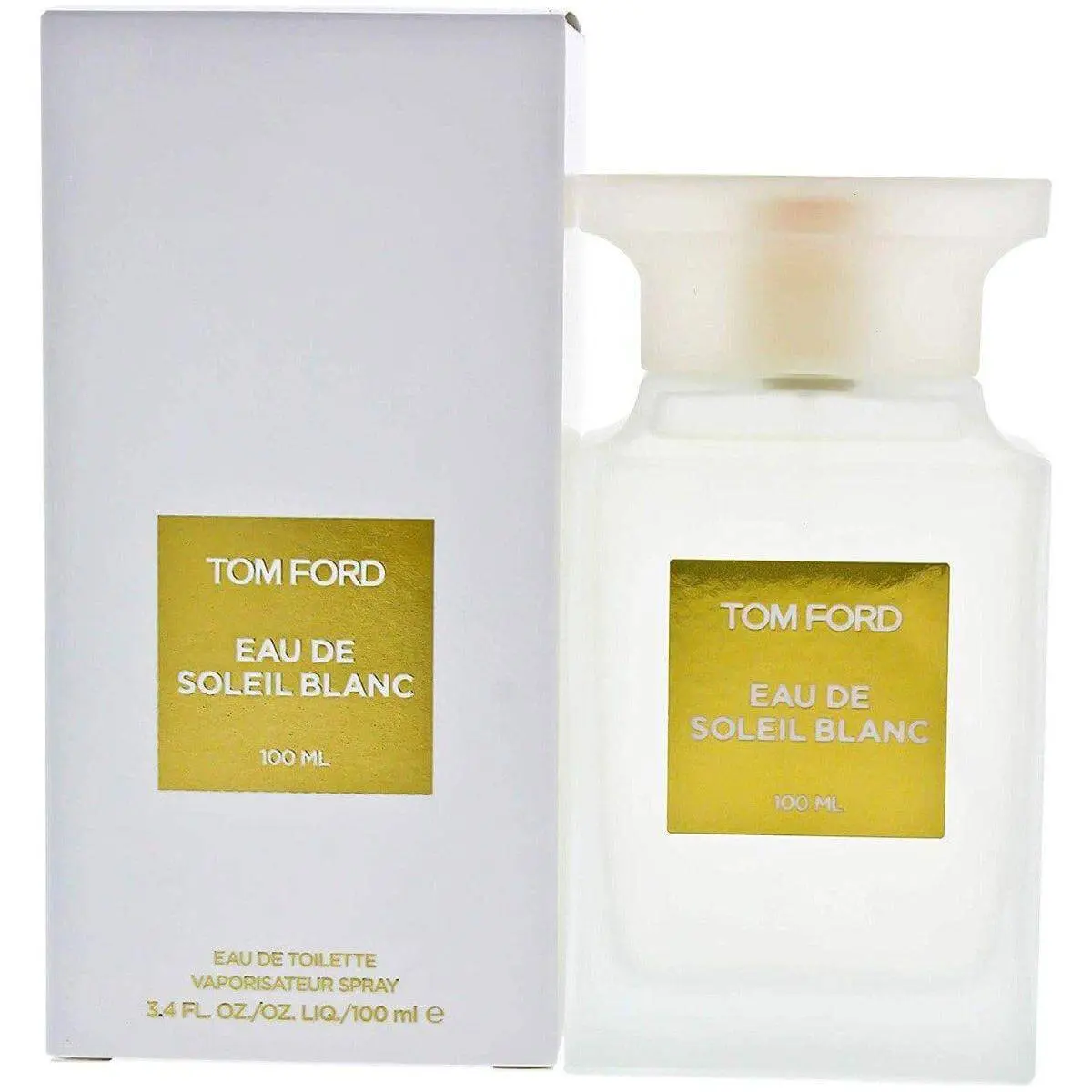 Tom Ford Eau de Soleil Blanc Unisex EDT, 3.4 fl oz, New in Box, Long-Lasting Freshness, Citrus, Refreshing, New Box, Illuminating, Smelling Good, Boxed Bottled Unisex Fragrance