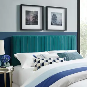 Modway Keira Full / Queen Performance Velvet Headboard in Teal