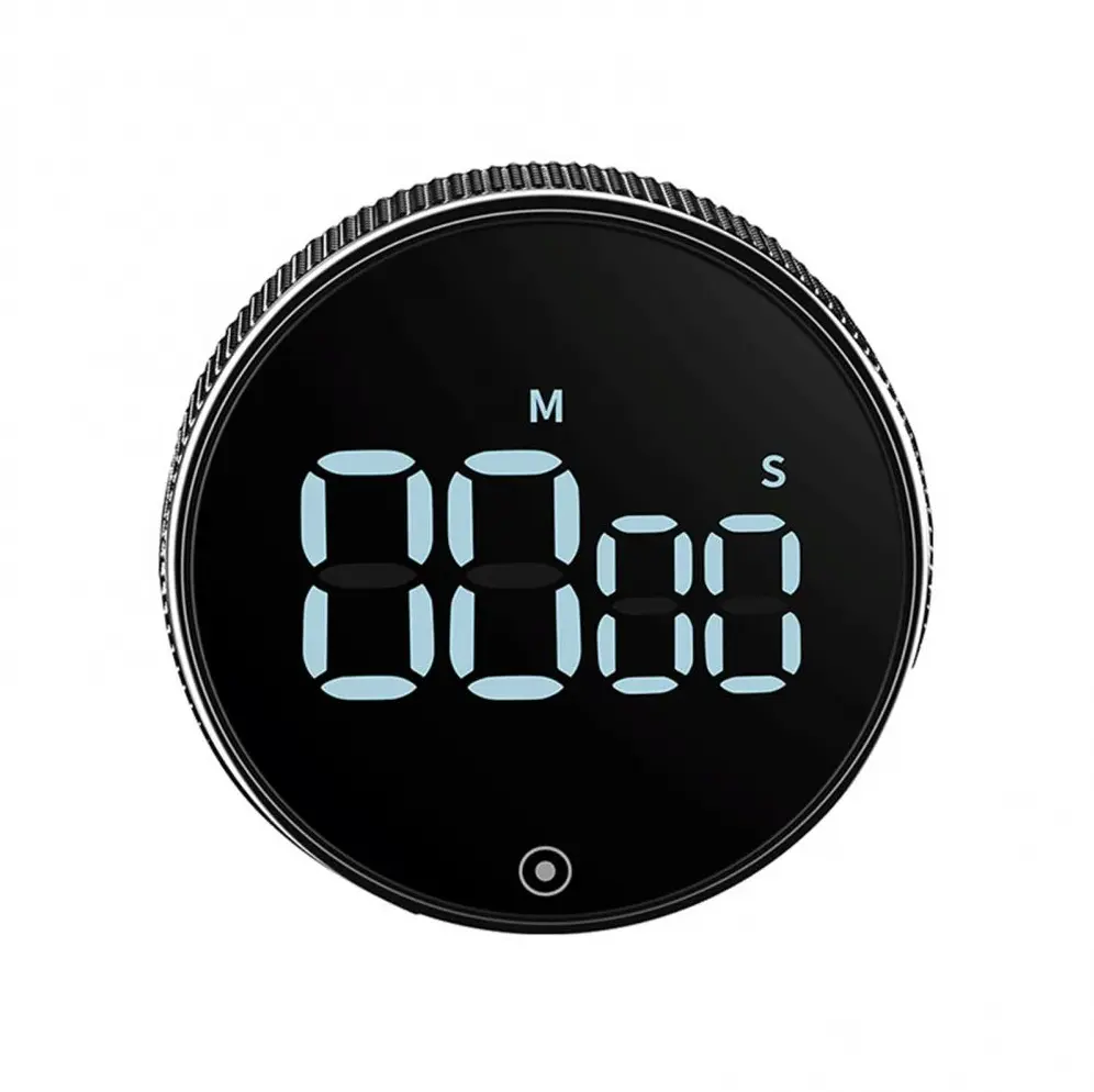 MagTIME Versatile Magnetic Digital Timer: Large LED Display Magnetic Countdown Countup Timer - Ideal for Classroom, Cooking, Fitness, Baking, Studying, and Teaching - Easy for Kids and Seniors Black Set Utensils Kitchen