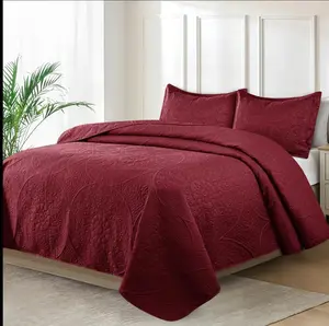 Lightweight Quilted Bedspreads Twin/Queen/King - 3 Piece Set with 2 Pillow Shams - Soft Bedding for All Seasons - Premium Quality - Ultra-soft & Durable - Perfect for Gifting
