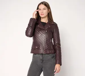 Wilson's Leather Margo Quilted Moto Jacket Wilson's Leather Margo Quilted Moto Jacket