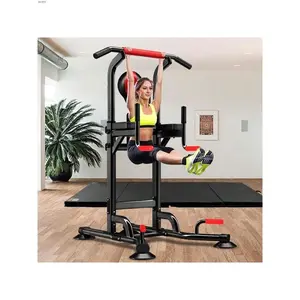 Fitness equipment  Power Tower Dip Station Pull Up Bar Gym Fiess Workout Exercise Equipment Strength Training With Speed Punching Bag Boxing Ball Strength training
