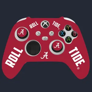 VarsityGripz Alabama Controller Grip Bundle - Enhanced Comfort & Control with VarsityGripz Starter Kit - Crimson Setup for Bama Fans